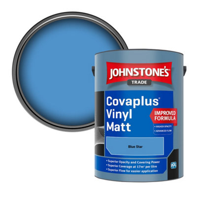 B&Q -  Covaplus Vinyl Matt Walls & Ceilings Emulsion Paint Blue Star 5L