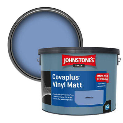 B&Q -  Covaplus Vinyl Matt Walls & Ceilings Emulsion Paint Caribbean 10L