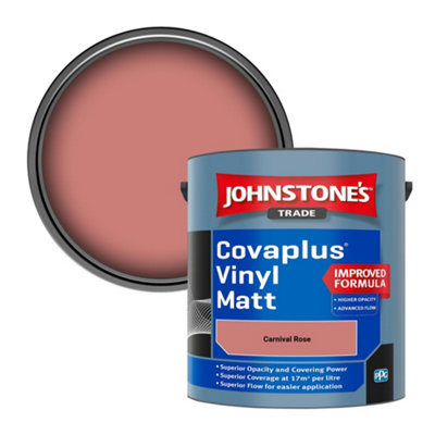 B&Q -  Covaplus Vinyl Matt Walls & Ceilings Emulsion Paint Carnival Rose 2.5L
