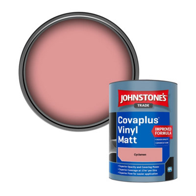 Johnstone's Trade Covaplus Vinyl Matt Walls & Ceilings Emulsion Paint Cyclamen 1L