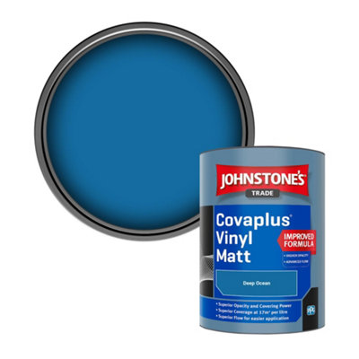 B&Q -  Covaplus Vinyl Matt Walls & Ceilings Emulsion Paint Deep Ocean 1L