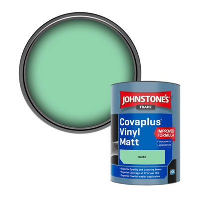 Johnstone's Trade Covaplus Vinyl Matt Walls & Ceilings Emulsion Paint Gecko 1L