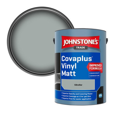 B&Q -  Covaplus Vinyl Matt Walls & Ceilings Emulsion Paint Gibraltar 5L