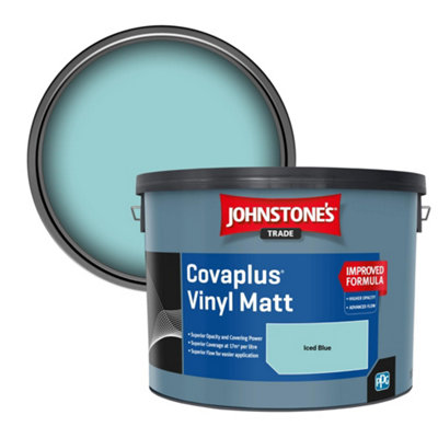 B&Q -  Covaplus Vinyl Matt Walls & Ceilings Emulsion Paint Iced Blue 10L