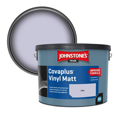 B&Q -  Covaplus Vinyl Matt Walls & Ceilings Emulsion Paint Lilac 10L