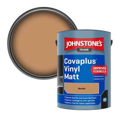 B&Q -  Covaplus Vinyl Matt Walls & Ceilings Emulsion Paint Morello 5L