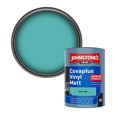 B&Q -  Covaplus Vinyl Matt Walls & Ceilings Emulsion Paint Ocean Jade 1L