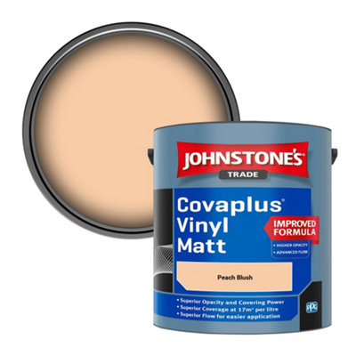 B&Q -  Covaplus Vinyl Matt Walls & Ceilings Emulsion Paint Peach Blush 2.5L