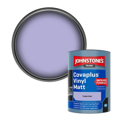 B&Q -  Covaplus Vinyl Matt Walls & Ceilings Emulsion Paint Purple Haze 1L