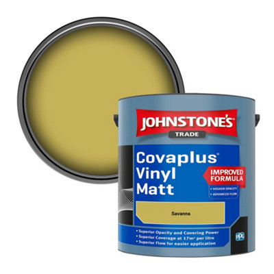 B&Q -  Covaplus Vinyl Matt Walls & Ceilings Emulsion Paint Savanna 2.5L