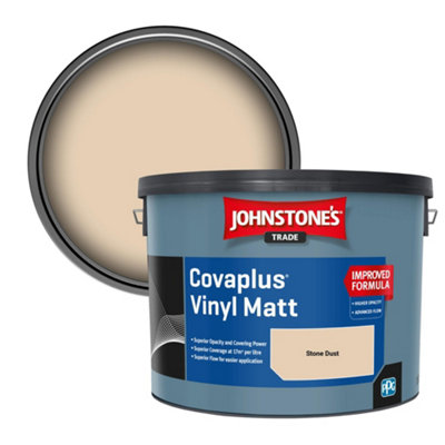 B&Q -  Covaplus Vinyl Matt Walls & Ceilings Emulsion Paint Stone Dust 10L
