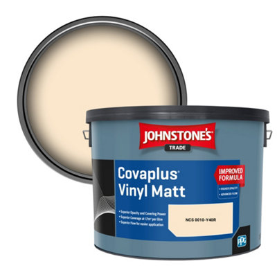 B&Q -  Covaplus Vinyl Matt Walls & Ceilings Emulsion Paint (Ncs 0010-Y40R) 10L