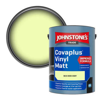 B&Q -  Covaplus Vinyl Matt Walls & Ceilings Emulsion Paint (Ncs 0030-G50Y) 5L