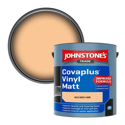 B&Q -  Covaplus Vinyl Matt Walls & Ceilings Emulsion Paint (Ncs 0030-Y40R) 2.5L