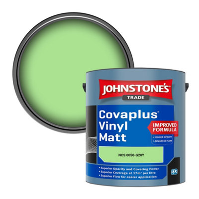B&Q -  Covaplus Vinyl Matt Walls & Ceilings Emulsion Paint (Ncs 0050-G20Y) 2.5L