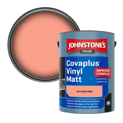 B&Q -  Covaplus Vinyl Matt Walls & Ceilings Emulsion Paint (Ncs 0050-Y80R) 5L