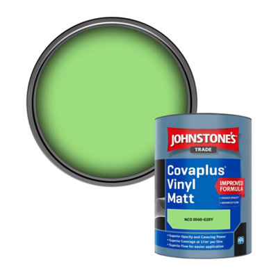 B&Q -  Covaplus Vinyl Matt Walls & Ceilings Emulsion Paint (Ncs 0060-G20Y) 1L