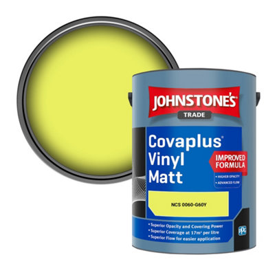B&Q -  Covaplus Vinyl Matt Walls & Ceilings Emulsion Paint (Ncs 0060-G60Y) 5L