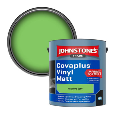 B&Q -  Covaplus Vinyl Matt Walls & Ceilings Emulsion Paint (Ncs 0070-G20Y) 2.5L