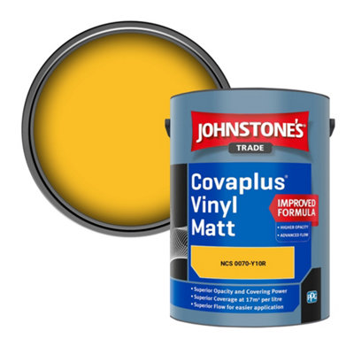 B&Q -  Covaplus Vinyl Matt Walls & Ceilings Emulsion Paint (Ncs 0070-Y10R) 5L