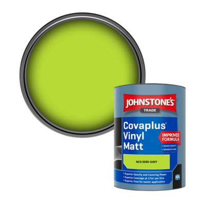 B&Q -  Covaplus Vinyl Matt Walls & Ceilings Emulsion Paint (Ncs 0080-G40Y) 1L