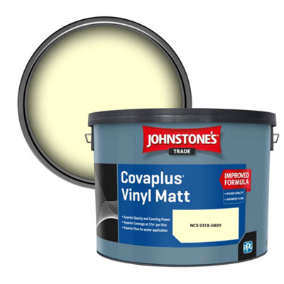 B&Q -  Covaplus Vinyl Matt Walls & Ceilings Emulsion Paint (Ncs 0318-G80Y) 10L