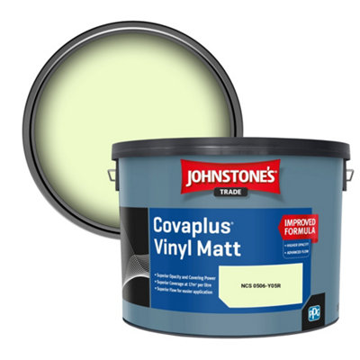 B&Q -  Covaplus Vinyl Matt Walls & Ceilings Emulsion Paint (Ncs 0506-Y05R) 10L