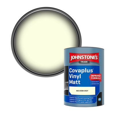 B&Q -  Covaplus Vinyl Matt Walls & Ceilings Emulsion Paint (Ncs 0508-G92Y) 1L