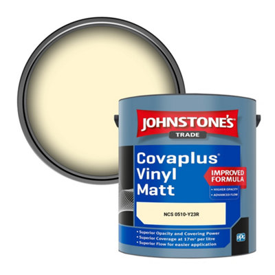 B&Q -  Covaplus Vinyl Matt Walls & Ceilings Emulsion Paint (Ncs 0510-Y23R) 2.5L