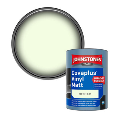 B&Q -  Covaplus Vinyl Matt Walls & Ceilings Emulsion Paint (Ncs 0511-G40Y) 1L