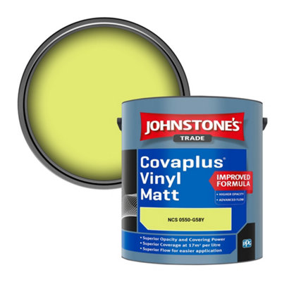 B&Q -  Covaplus Vinyl Matt Walls & Ceilings Emulsion Paint (Ncs 0550-G58Y) 2.5L