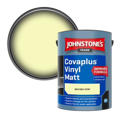B&Q -  Covaplus Vinyl Matt Walls & Ceilings Emulsion Paint (Ncs 0621-G74Y) 5L