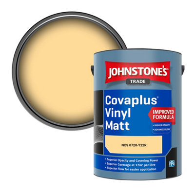 B&Q -  Covaplus Vinyl Matt Walls & Ceilings Emulsion Paint (Ncs 0728-Y22R) 5L