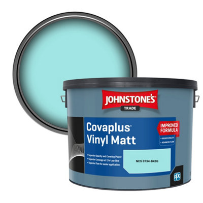 B&Q -  Covaplus Vinyl Matt Walls & Ceilings Emulsion Paint (Ncs 0734-B42G) 10L