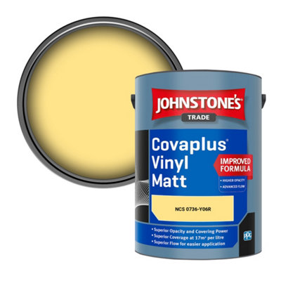 B&Q -  Covaplus Vinyl Matt Walls & Ceilings Emulsion Paint (Ncs 0736-Y06R) 5L