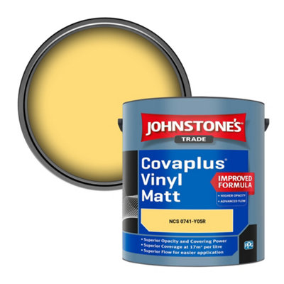 B&Q -  Covaplus Vinyl Matt Walls & Ceilings Emulsion Paint (Ncs 0741-Y05R) 2.5L