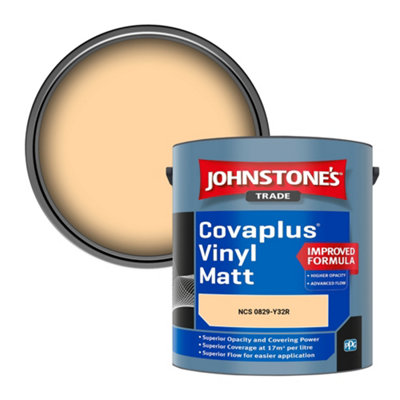 B&Q -  Covaplus Vinyl Matt Walls & Ceilings Emulsion Paint (Ncs 0829-Y32R) 2.5L