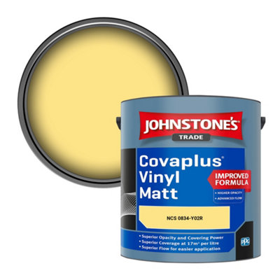 B&Q -  Covaplus Vinyl Matt Walls & Ceilings Emulsion Paint (Ncs 0834-Y02R) 2.5L