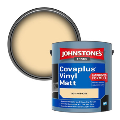 B&Q -  Covaplus Vinyl Matt Walls & Ceilings Emulsion Paint (Ncs 1018-Y24R) 2.5L
