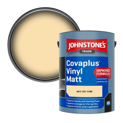B&Q -  Covaplus Vinyl Matt Walls & Ceilings Emulsion Paint (Ncs 1021-Y20R) 5L