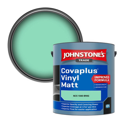 B&Q -  Covaplus Vinyl Matt Walls & Ceilings Emulsion Paint (Ncs 1040-B90G) 2.5L