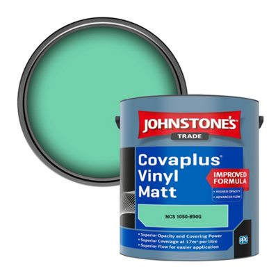 B&Q -  Covaplus Vinyl Matt Walls & Ceilings Emulsion Paint (Ncs 1050-B90G) 2.5L