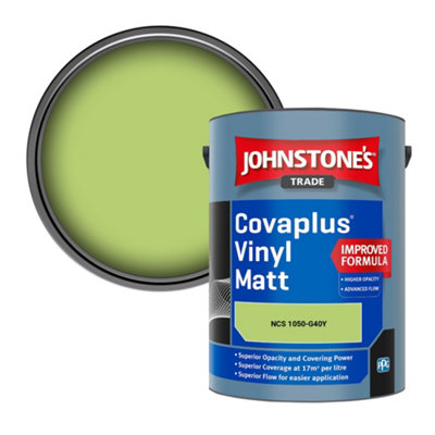 B&Q -  Covaplus Vinyl Matt Walls & Ceilings Emulsion Paint (Ncs 1050-G40Y) 5L
