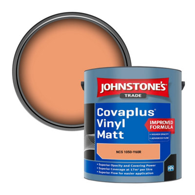 B&Q -  Covaplus Vinyl Matt Walls & Ceilings Emulsion Paint (Ncs 1050-Y60R) 2.5L