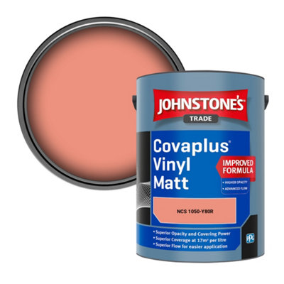 B&Q -  Covaplus Vinyl Matt Walls & Ceilings Emulsion Paint (Ncs 1050-Y80R) 5L