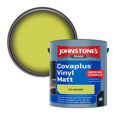 B&Q -  Covaplus Vinyl Matt Walls & Ceilings Emulsion Paint (Ncs 1060-G60Y) 2.5L