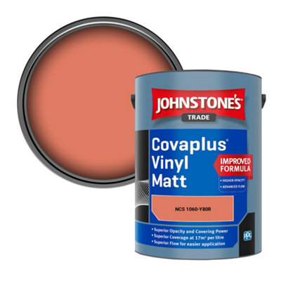 B&Q -  Covaplus Vinyl Matt Walls & Ceilings Emulsion Paint (Ncs 1060-Y80R) 5L