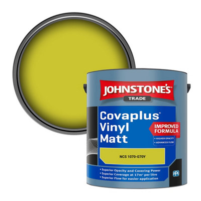B&Q -  Covaplus Vinyl Matt Walls & Ceilings Emulsion Paint (Ncs 1070-G70Y) 2.5L