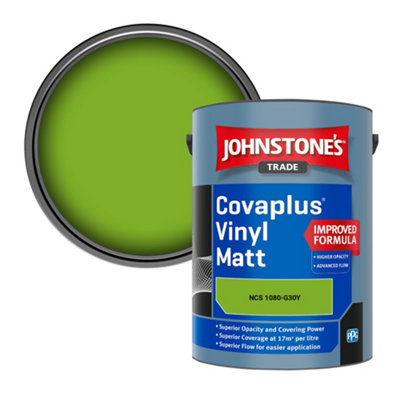 B&Q -  Covaplus Vinyl Matt Walls & Ceilings Emulsion Paint (Ncs 1080-G30Y) 5L