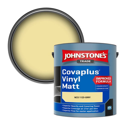 B&Q -  Covaplus Vinyl Matt Walls & Ceilings Emulsion Paint (Ncs 1123-G99Y) 2.5L
